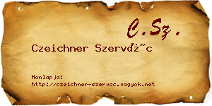 Czeichner Szervác névjegykártya